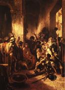Alexandre Gabriel Decamps Christ at the Praetorium oil painting on canvas